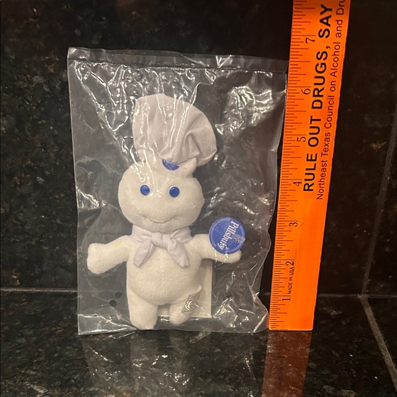 Vgt Pillsbury Doughboy mini bean bag plush doll. “Poppin Fresh” 1999 - Picture 5 of 5